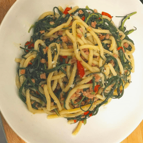 pici aglio, olio i peperoncino&nbsp;(re-done)